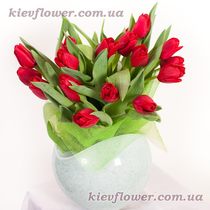 Red tulips by the piece